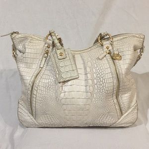 Brahmin mega- bag white